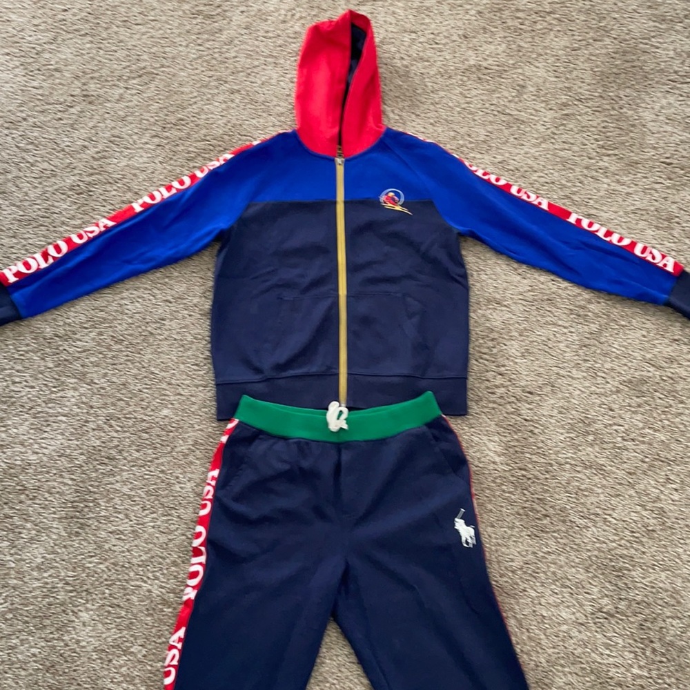 Polo Downhill Skier Kids Tracksuit